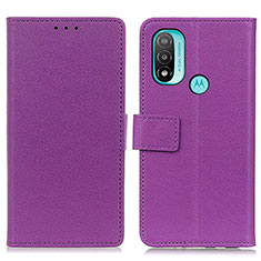 Coque Portefeuille Livre Cuir Etui Clapet M08L pour Motorola Moto E20 Violet