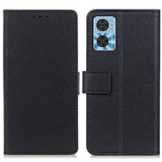 Coque Portefeuille Livre Cuir Etui Clapet M08L pour Motorola Moto E22 Noir