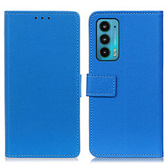 Coque Portefeuille Livre Cuir Etui Clapet M08L pour Motorola Moto Edge 20 5G Bleu