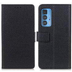 Coque Portefeuille Livre Cuir Etui Clapet M08L pour Motorola Moto Edge 20 Pro 5G Noir