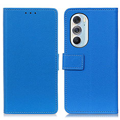 Coque Portefeuille Livre Cuir Etui Clapet M08L pour Motorola Moto Edge Plus (2022) 5G Bleu