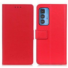 Coque Portefeuille Livre Cuir Etui Clapet M08L pour Motorola Moto Edge S Pro 5G Rouge