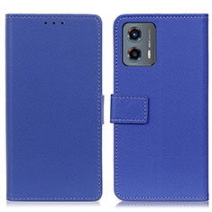 Coque Portefeuille Livre Cuir Etui Clapet M08L pour Motorola Moto G 5G (2023) Bleu
