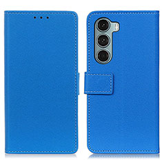 Coque Portefeuille Livre Cuir Etui Clapet M08L pour Motorola Moto G200 5G Bleu
