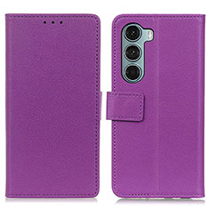 Coque Portefeuille Livre Cuir Etui Clapet M08L pour Motorola Moto G200 5G Violet