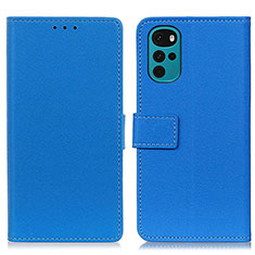 Coque Portefeuille Livre Cuir Etui Clapet M08L pour Motorola Moto G22 Bleu