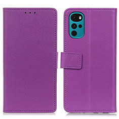 Coque Portefeuille Livre Cuir Etui Clapet M08L pour Motorola Moto G22 Violet