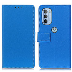 Coque Portefeuille Livre Cuir Etui Clapet M08L pour Motorola Moto G31 Bleu
