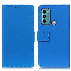 Coque Portefeuille Livre Cuir Etui Clapet M08L pour Motorola Moto G40 Fusion Bleu