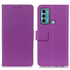Coque Portefeuille Livre Cuir Etui Clapet M08L pour Motorola Moto G40 Fusion Violet