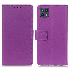 Coque Portefeuille Livre Cuir Etui Clapet M08L pour Motorola Moto G50 5G Violet