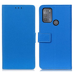 Coque Portefeuille Livre Cuir Etui Clapet M08L pour Motorola Moto G50 Bleu