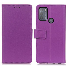 Coque Portefeuille Livre Cuir Etui Clapet M08L pour Motorola Moto G50 Violet