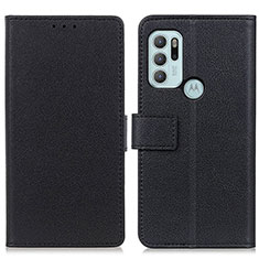 Coque Portefeuille Livre Cuir Etui Clapet M08L pour Motorola Moto G60s Noir