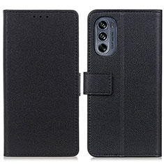 Coque Portefeuille Livre Cuir Etui Clapet M08L pour Motorola Moto G62 5G Noir