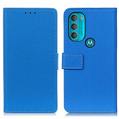 Coque Portefeuille Livre Cuir Etui Clapet M08L pour Motorola Moto G71 5G Bleu