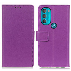 Coque Portefeuille Livre Cuir Etui Clapet M08L pour Motorola Moto G71 5G Violet