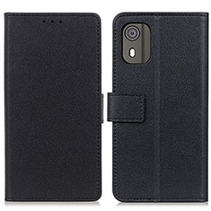 Coque Portefeuille Livre Cuir Etui Clapet M08L pour Nokia C02 Noir
