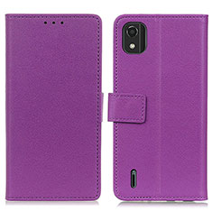 Coque Portefeuille Livre Cuir Etui Clapet M08L pour Nokia C2 2nd Edition Violet