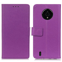 Coque Portefeuille Livre Cuir Etui Clapet M08L pour Nokia C200 Violet