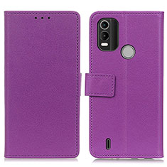 Coque Portefeuille Livre Cuir Etui Clapet M08L pour Nokia C21 Plus Violet