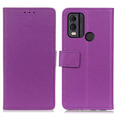 Coque Portefeuille Livre Cuir Etui Clapet M08L pour Nokia C22 Violet
