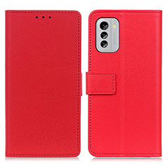 Coque Portefeuille Livre Cuir Etui Clapet M08L pour Nokia G60 5G Rouge