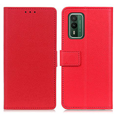 Coque Portefeuille Livre Cuir Etui Clapet M08L pour Nokia XR21 Rouge