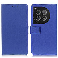 Coque Portefeuille Livre Cuir Etui Clapet M08L pour OnePlus 12 5G Bleu