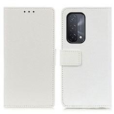 Coque Portefeuille Livre Cuir Etui Clapet M08L pour OnePlus Nord N200 5G Blanc