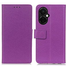 Coque Portefeuille Livre Cuir Etui Clapet M08L pour OnePlus Nord N30 5G Violet