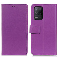 Coque Portefeuille Livre Cuir Etui Clapet M08L pour Realme 8s 5G Violet