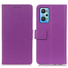 Coque Portefeuille Livre Cuir Etui Clapet M08L pour Realme GT Neo 3T 5G Violet