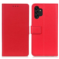 Coque Portefeuille Livre Cuir Etui Clapet M08L pour Samsung Galaxy A04s Rouge