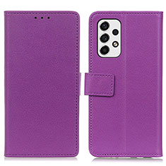 Coque Portefeuille Livre Cuir Etui Clapet M08L pour Samsung Galaxy A53 5G Violet