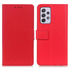 Coque Portefeuille Livre Cuir Etui Clapet M08L pour Samsung Galaxy A73 5G Rouge