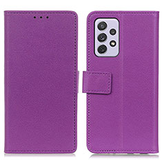 Coque Portefeuille Livre Cuir Etui Clapet M08L pour Samsung Galaxy A73 5G Violet