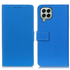 Coque Portefeuille Livre Cuir Etui Clapet M08L pour Samsung Galaxy M33 5G Bleu