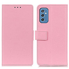 Coque Portefeuille Livre Cuir Etui Clapet M08L pour Samsung Galaxy M52 5G Rose