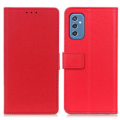 Coque Portefeuille Livre Cuir Etui Clapet M08L pour Samsung Galaxy M52 5G Rouge