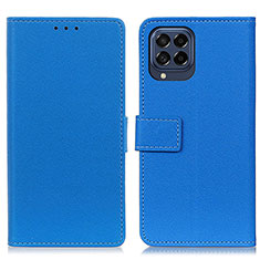 Coque Portefeuille Livre Cuir Etui Clapet M08L pour Samsung Galaxy M53 5G Bleu