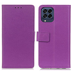 Coque Portefeuille Livre Cuir Etui Clapet M08L pour Samsung Galaxy M53 5G Violet