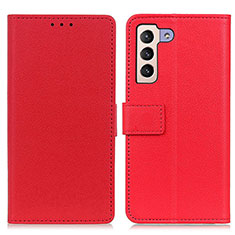 Coque Portefeuille Livre Cuir Etui Clapet M08L pour Samsung Galaxy S21 5G Rouge