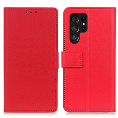 Coque Portefeuille Livre Cuir Etui Clapet M08L pour Samsung Galaxy S21 Ultra 5G Rouge