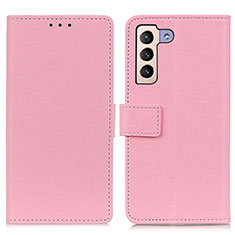 Coque Portefeuille Livre Cuir Etui Clapet M08L pour Samsung Galaxy S22 5G Rose