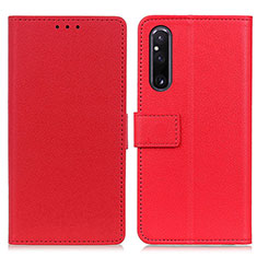 Coque Portefeuille Livre Cuir Etui Clapet M08L pour Sony Xperia 1 V Rouge