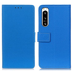 Coque Portefeuille Livre Cuir Etui Clapet M08L pour Sony Xperia 5 IV Bleu