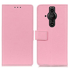 Coque Portefeuille Livre Cuir Etui Clapet M08L pour Sony Xperia PRO-I Rose
