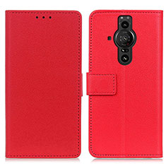 Coque Portefeuille Livre Cuir Etui Clapet M08L pour Sony Xperia PRO-I Rouge