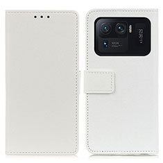 Coque Portefeuille Livre Cuir Etui Clapet M08L pour Xiaomi Mi 11 Ultra 5G Blanc